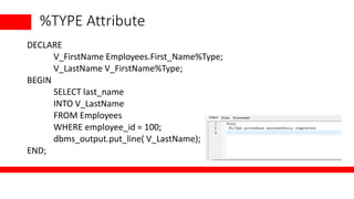 Pl-sql blocks and block types and variablesdeclaring.pptx