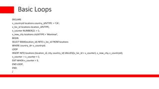 Beginner Sql Block Examples Pl-sql blocks and block types and variablesdeclaring.pptx