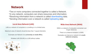 Usage of ICT& Environment for Computers networks | PPTX
