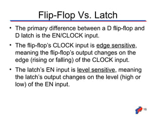 Lec # 30 triggering & timing diagrams FlipFlopsLatches[1].ppt