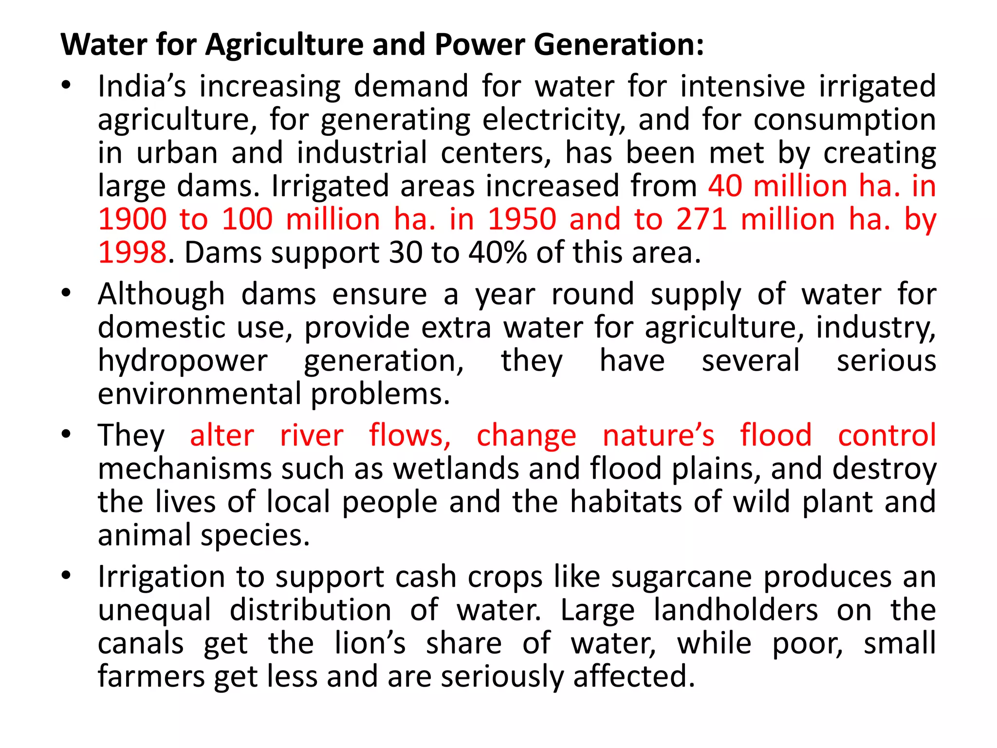 Water resources ppt | PPT | Agriculture | Industries