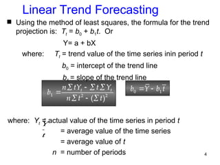 Trend Projection Model Lec 3 The Trend Projection Method 2016.ppt