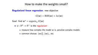 How to make the weights small?
 