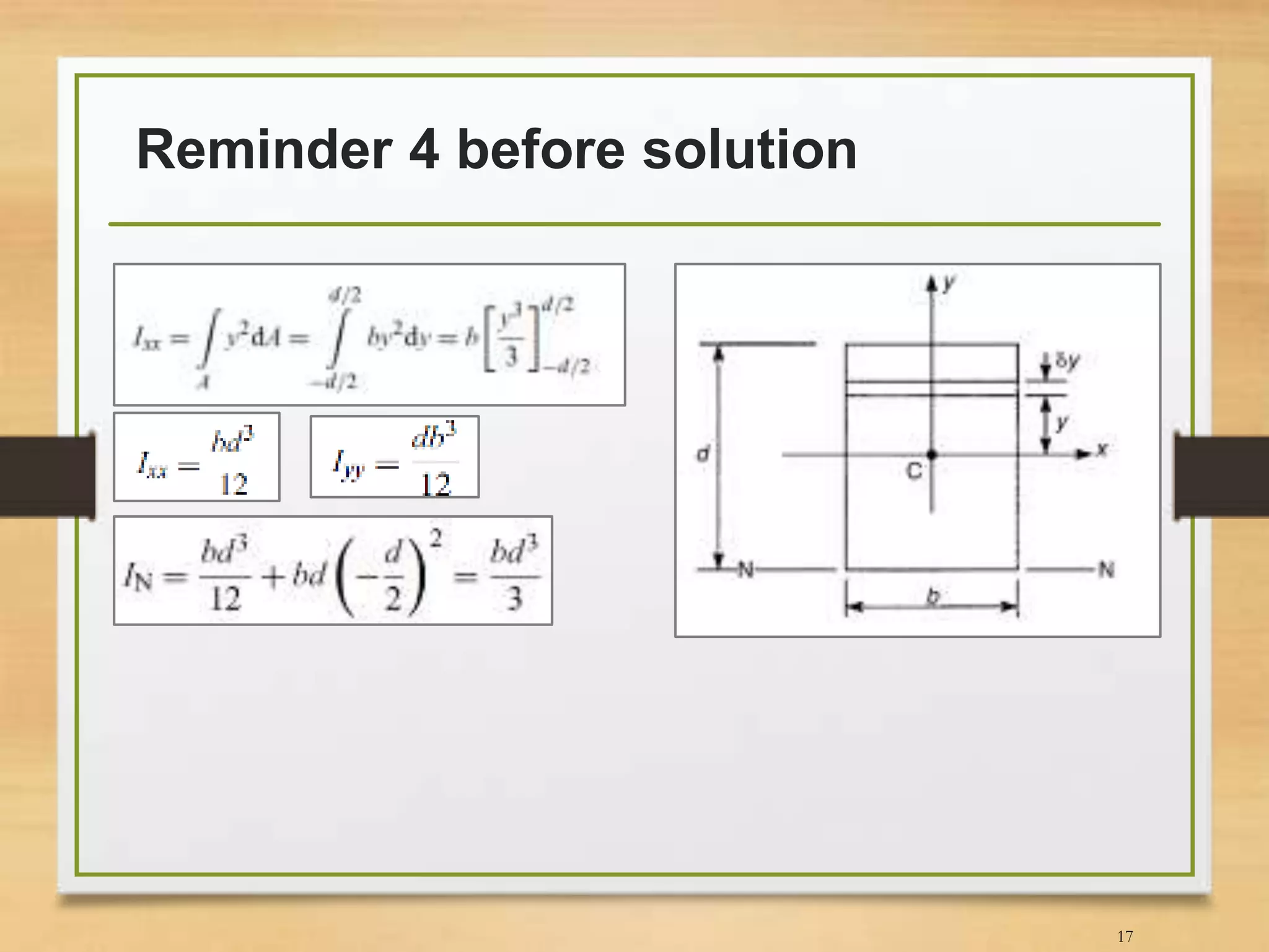Reminder 4 before solution
17
 