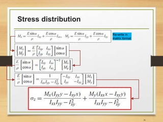 Stress distribution
26
Re-write in
matrix format
 