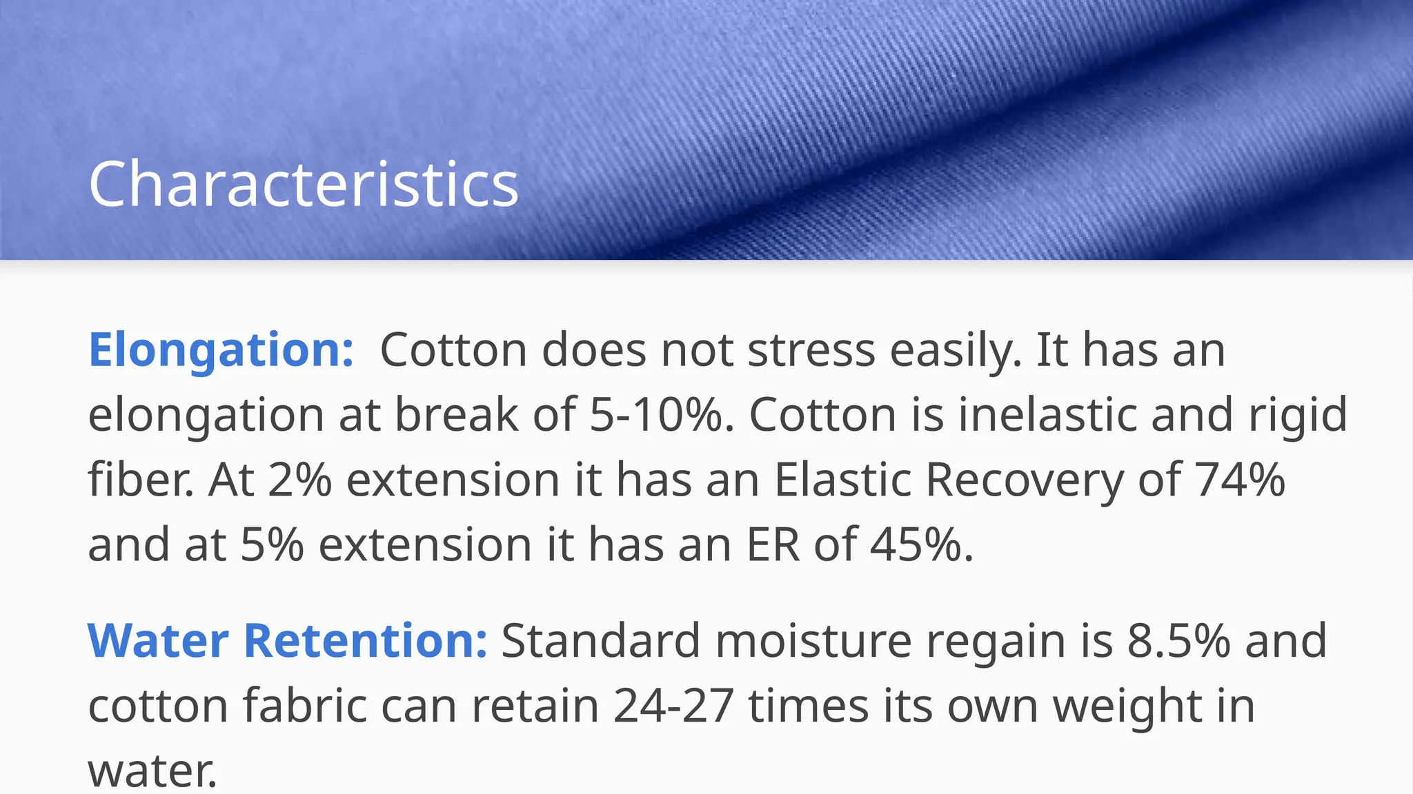 Cotton Fiber (Basic Introduction and Properties) | PPTX