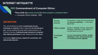 Netiquette Meaning Computer LEC 3 _ IT NETIQUETTE living it era.pptx
