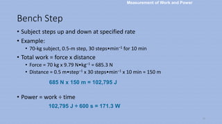 Power Step Example Measurement of Work, Power, and Energy Expenditure.ppt
