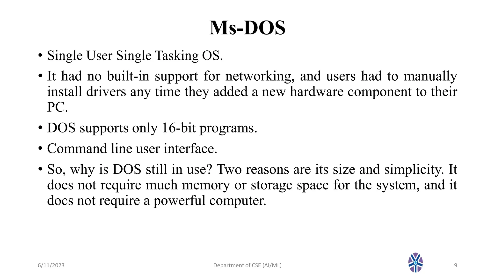 CS403: Operating System : Lec 3 Popular types of OS (2).pptx