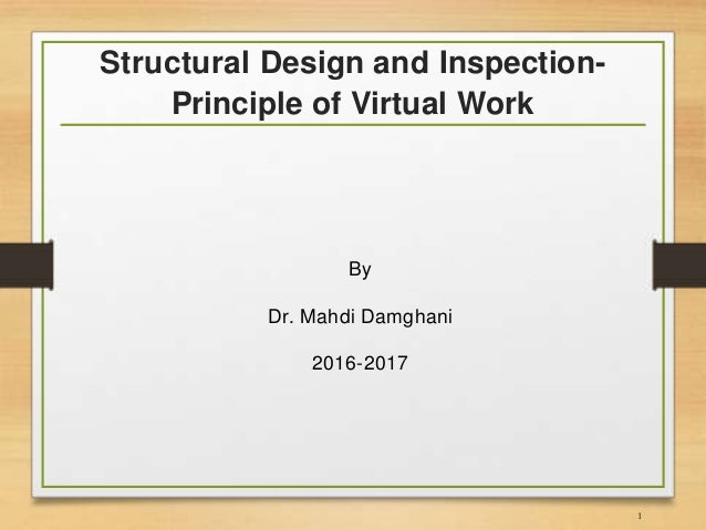 Principle Of Virtual Work In Structural Analysis