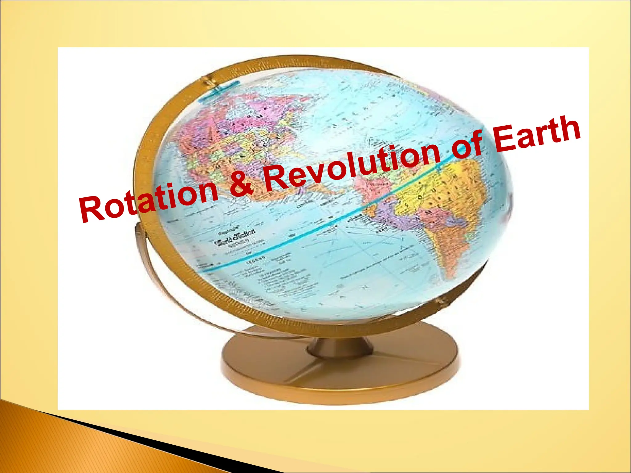 Rotation & Revolution of Earth
 