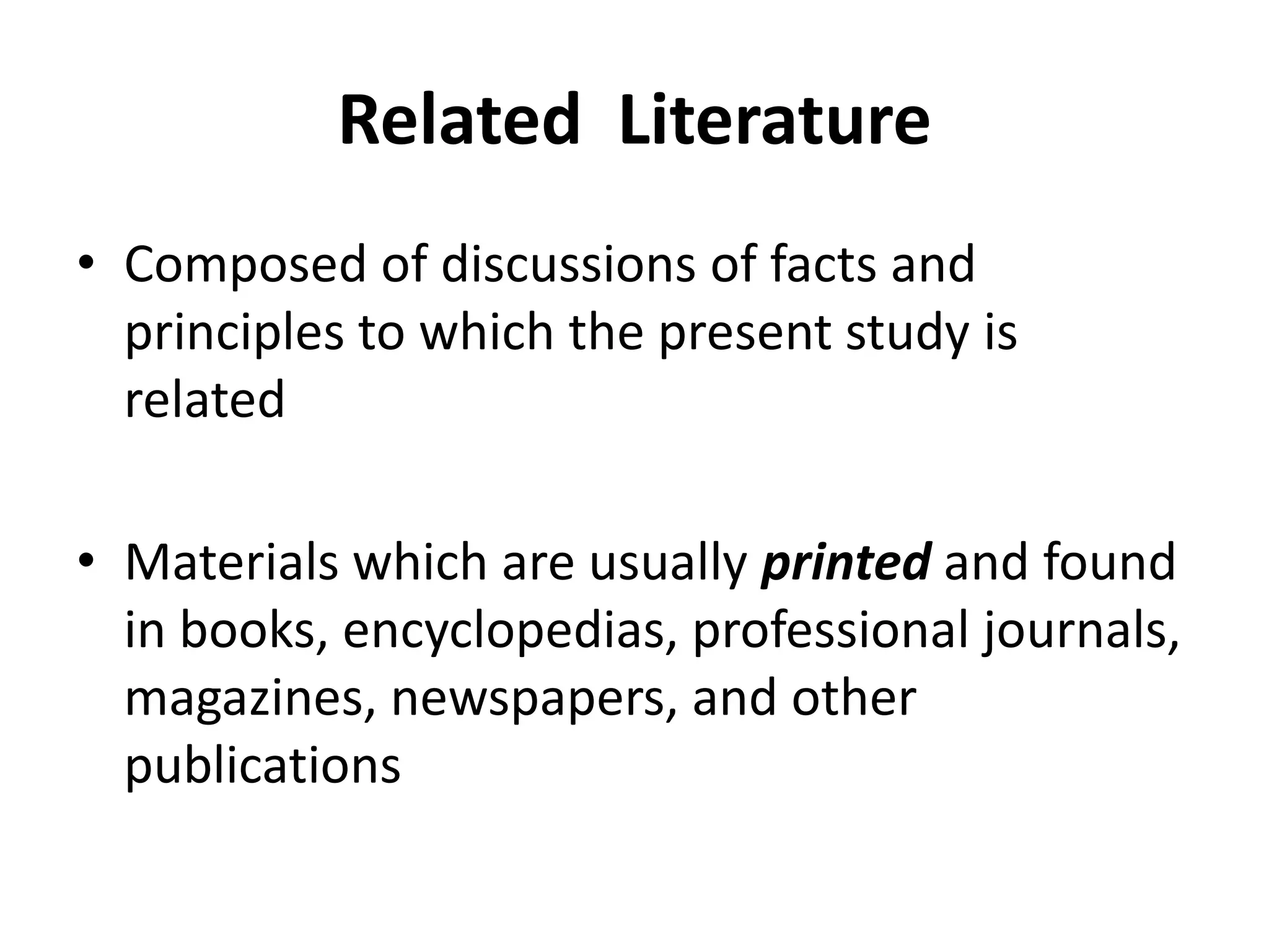 Review of Related Literature | PPT