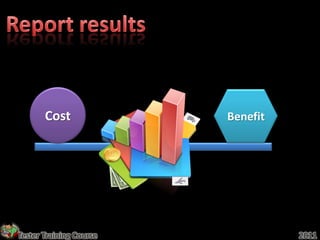 Cost              Benefit




Tester Training Course             2011
 