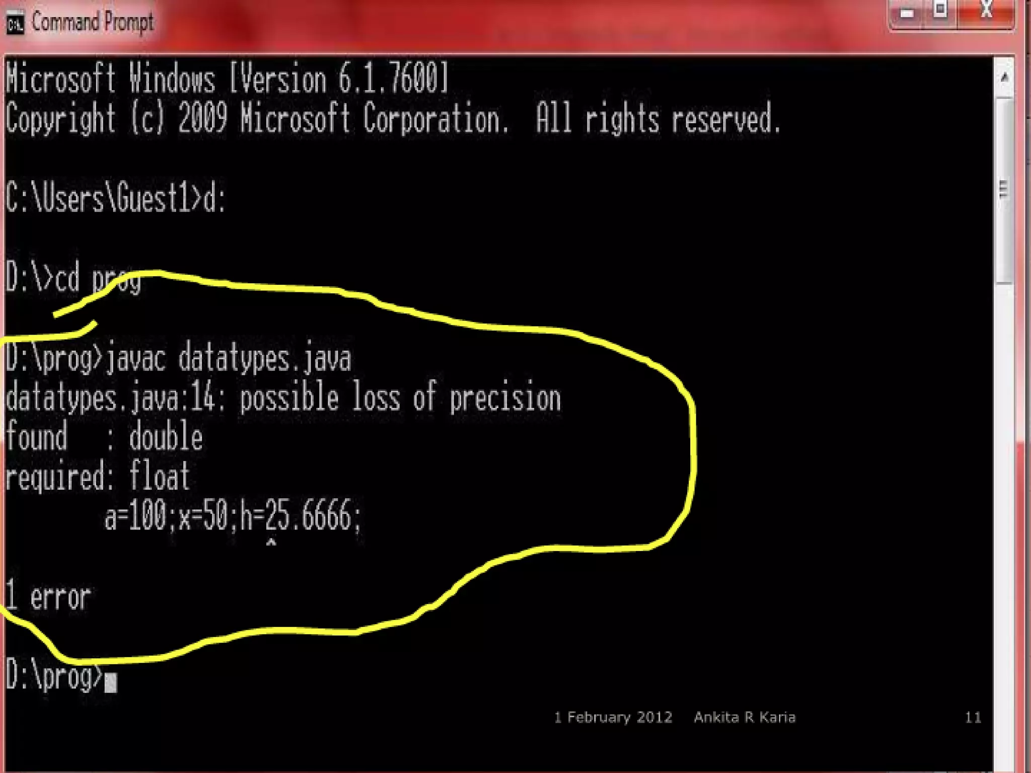 Constants, Variables and Data Types in Java