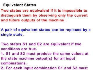 Analysis of state machines & Conversion of models | PPT