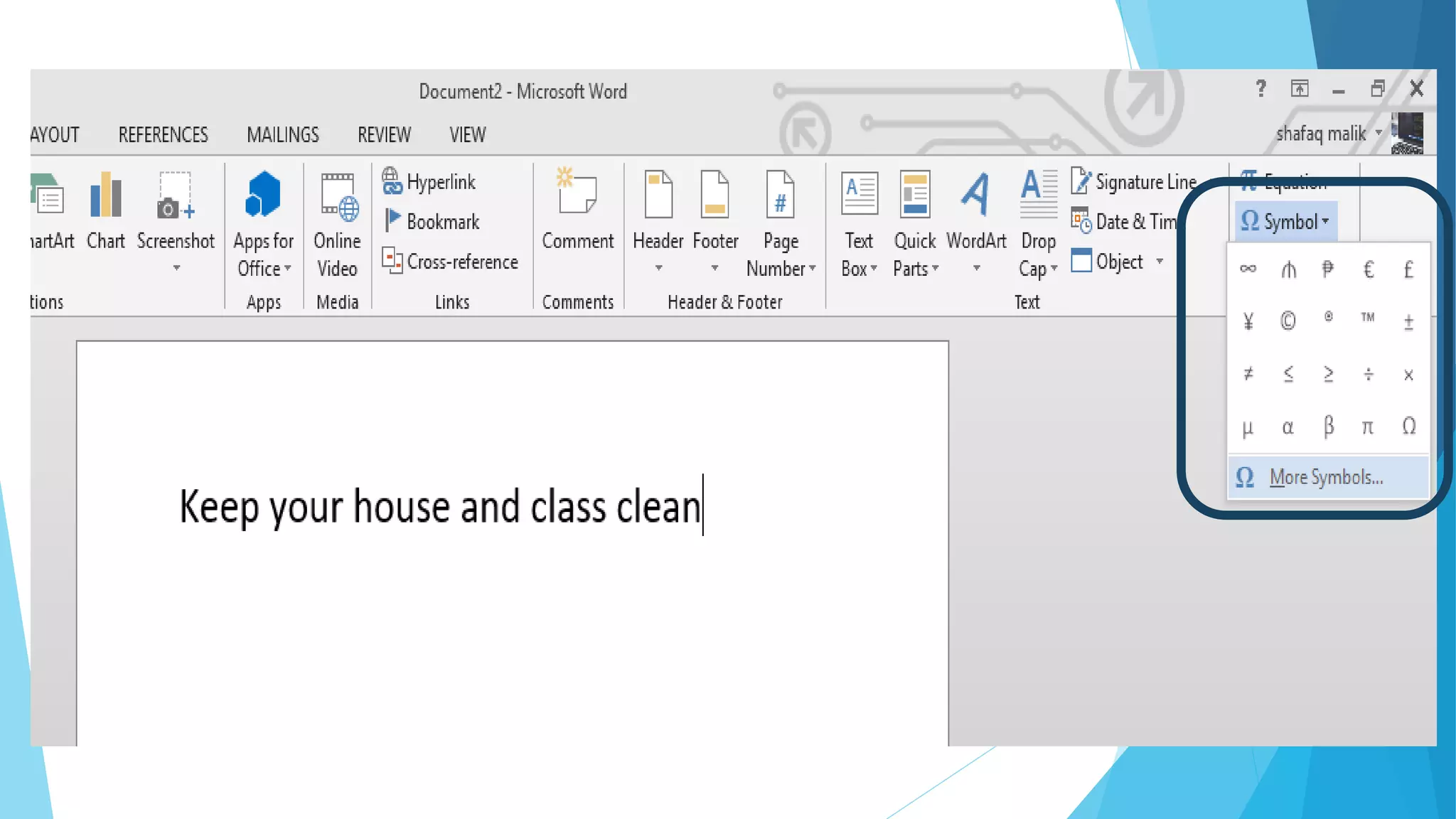 Inserting and editing text in MS Word | PPT