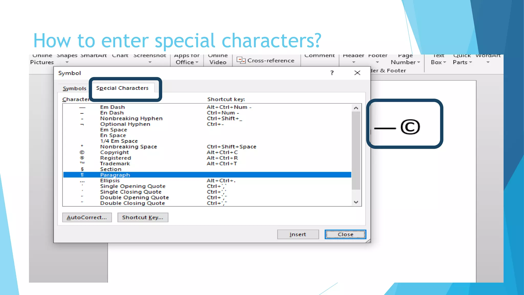 Inserting and editing text in MS Word | PPT