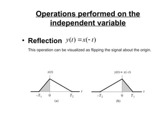 Reflection Operation Signal and system (Classifications of systems) | PPT