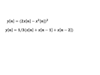 Signal and system (Classifications of systems) | PPT