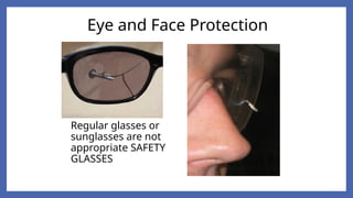 Incorrect Eye Protection BASIC OCCUPATIONAL SAFETY AND HEALTH PPE | PPTX