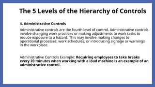 Administive Control BASIC OCCUPATIONAL SAFETY AND HEALTH PPE | PPTX