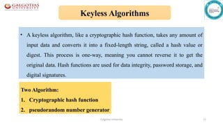 introduction of cryptography and its applications | PPTX