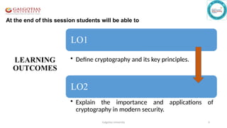 introduction of cryptography and its applications | PPTX