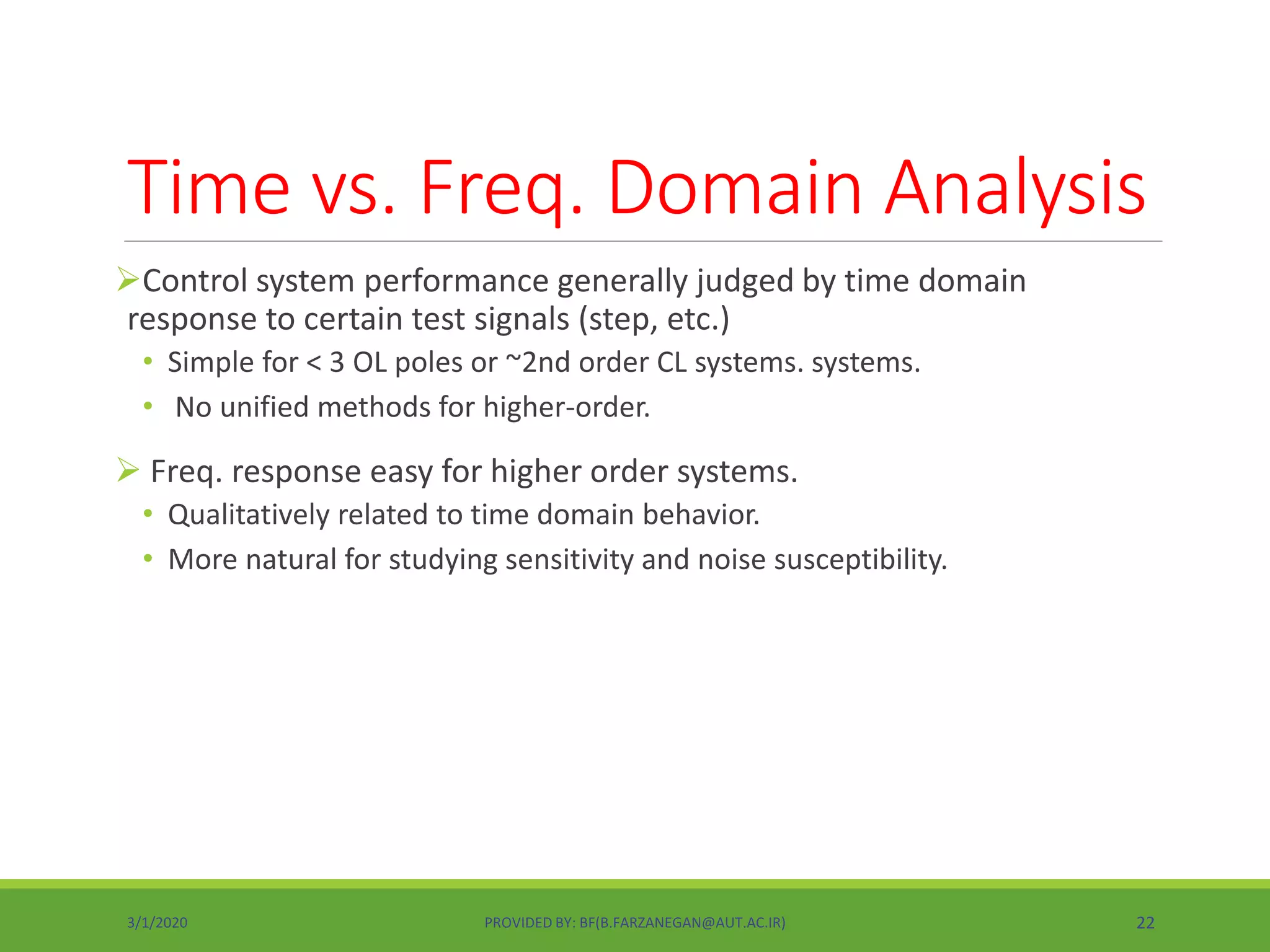 Lec 4 design via frequency response | PPTX