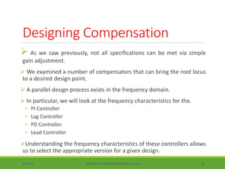 Lec 4 design via frequency response | PPTX