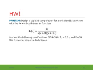 Lec 4 design via frequency response | PPTX