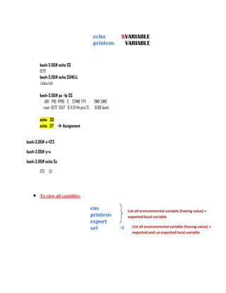 Auto CompletionBash tab<br />Kshesc \ you must be in vi mode <br />esc = all occurance<br />Redirection