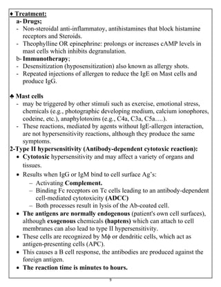 Cytokines and HYPERSENSITIVITY and Disorder of Human Immunity | PDF