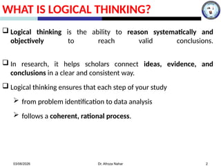 Logical Thinking Method Lec 4 Logical Thinking and making decision.pptx
