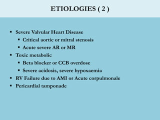 Lec 4 management of cardiogenic shock for mohs | PPTX