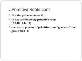 Primitive Root Examples Ppt Lec4_ Information Security _ public cryptosystem.ppt