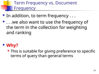 Lec4_RankingModels (1) All Documents of a collection that match query ...