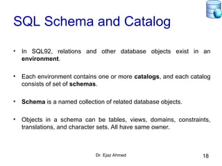 Redcat 2 Sql The Relational Model represents data and their relationships through a ...