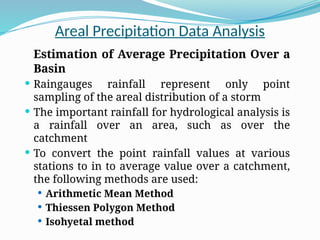 Comprehensive Analysis and Estimation of Precipitation Data for ...
