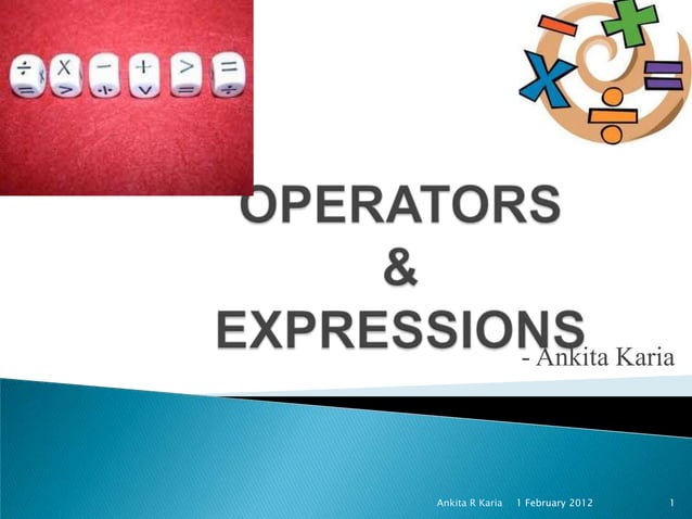 Operators and Expressions in Java | PPTX