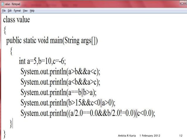 Operators and Expressions in Java | PPTX