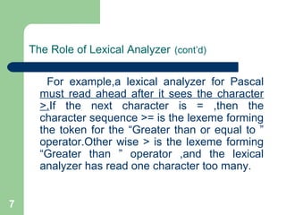 Lexical Analysis | PPT