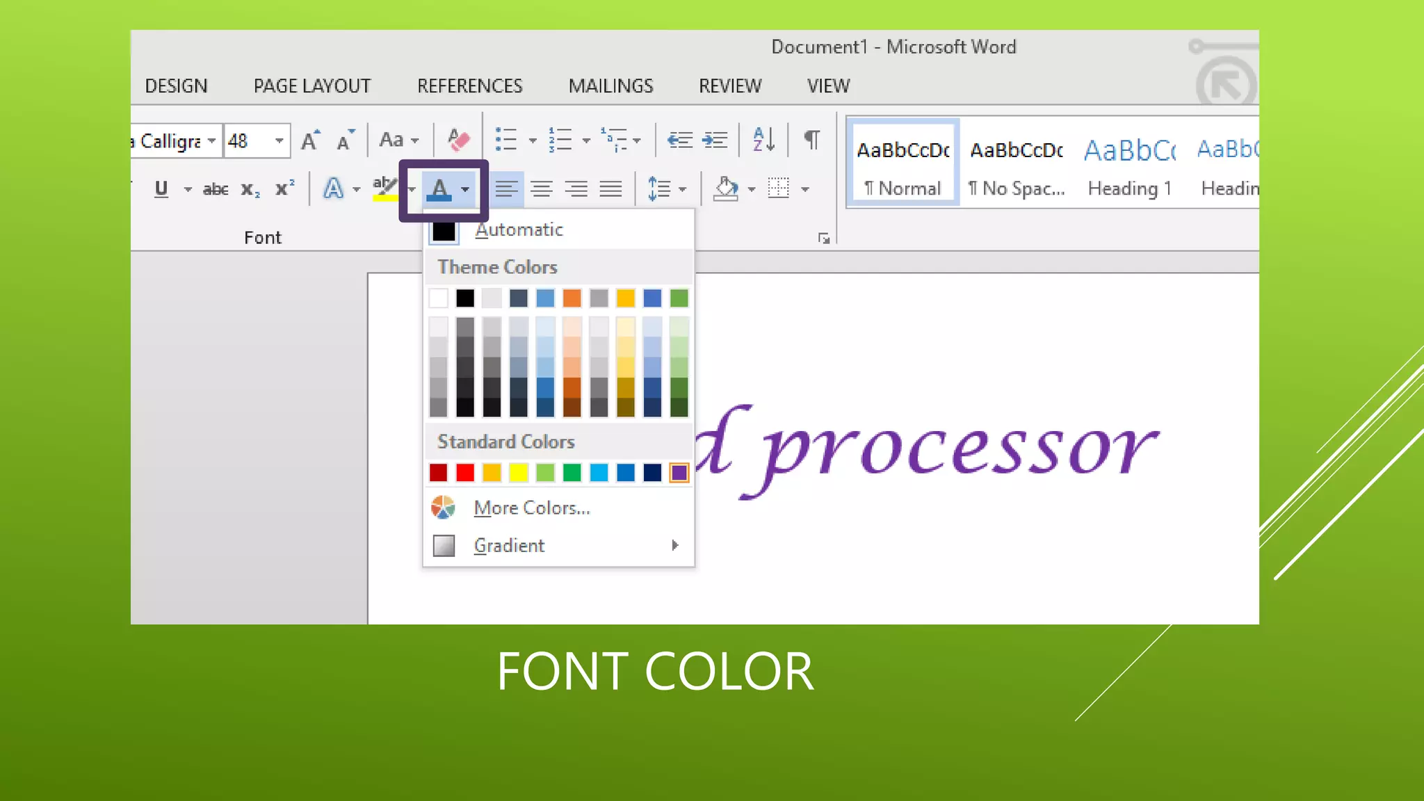 FONT COLOR