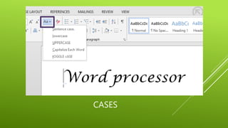 Formatting of Text in Ms Word | PPTX