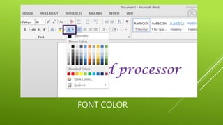 Formatted Text Document Formatting of Text in Ms Word | PPTX