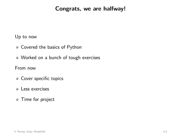 Lecture 5 of Stanford university about python librarys | PDF