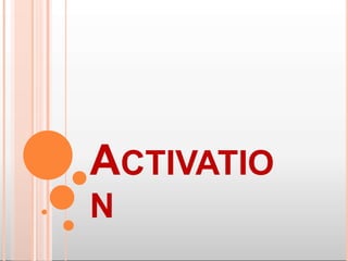 ACTIVATIO
N
 