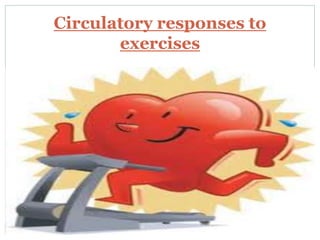Circulatory responses to
exercises
 