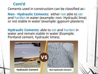 lecture for Cement production and other properties .pptx