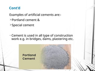 lecture for Cement production and other properties .pptx