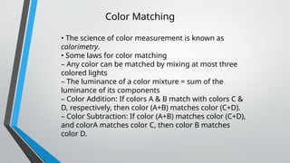 Colorimetric Matching Example lec6-1.pptxhhffyijbfdddrthgggfdrujhhgggy | PPTX